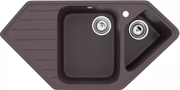 Кухонная мойка Ulgran шоколад U-409-345