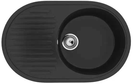 Кухонная мойка Ulgran ультра-черный U-107-344