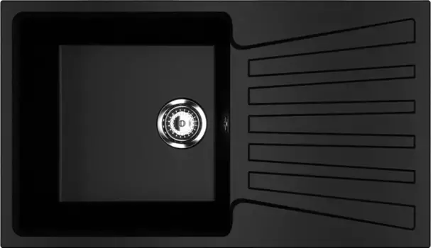 Кухонная мойка Ulgran ультра-черный U-703-344