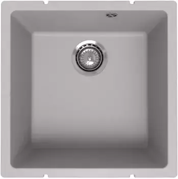 Кухонная мойка Ulgran Under 400-04 45x45 см, платина