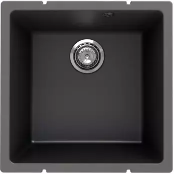 Кухонная мойка Ulgran Under 400-09 45x45 см, мокрый асфальт