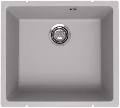 Кухонная мойка Ulgran Under 450-04 50x45 см, платина