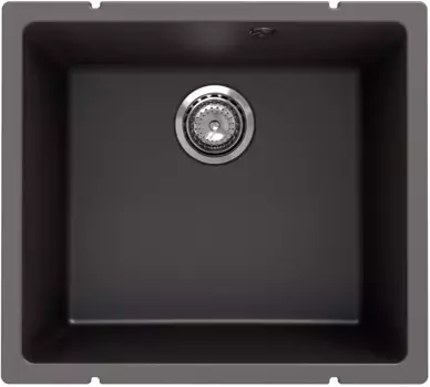 Кухонная мойка Ulgran Under 450-09 50x45 см, мокрый асфальт