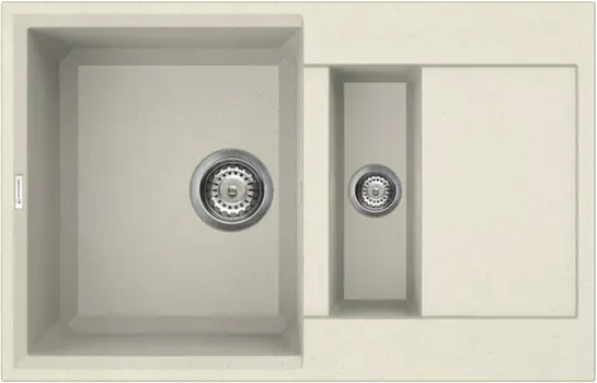 Кухонная мойка ваниль Tetogranit Omoikiri Sakaime 78-2-BE