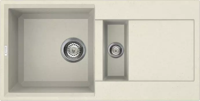 Кухонная мойка ваниль Tetogranit Omoikiri Sakaime 86-2-BE