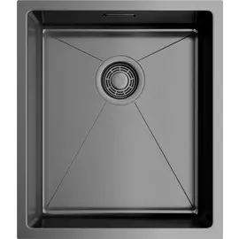 Кухонная мойка вороненая сталь Omoikiri Taki 38-U/IF-GM 4973106