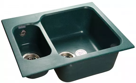 Кухонная мойка зеленый GranFest Standart GF-S615K