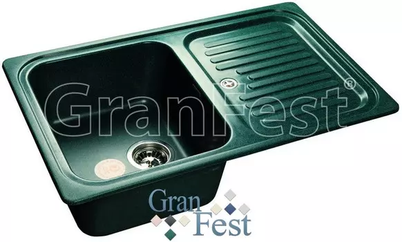 Кухонная мойка зеленый GranFest Standart GF-S780L