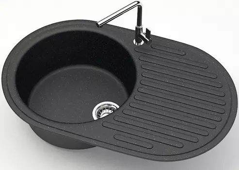 Кухонная мойка Zett Lab Модель 11 черный матовый T011Q004