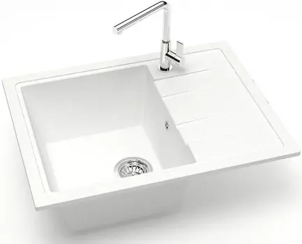 Кухонная мойка Zett Lab Модель 150 белый лёд матовый T150Q001