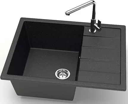 Кухонная мойка Zett Lab Модель 151 черный матовый T151Q004