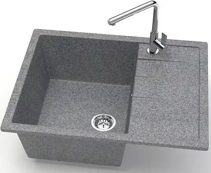 Кухонная мойка Zett Lab Модель 151 темно-серый матовый T151Q008