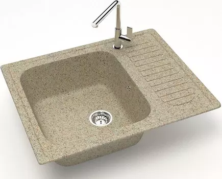 Кухонная мойка Zett Lab Модель 15 песочный матовый T015Q005