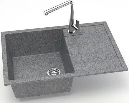 Кухонная мойка Zett Lab Модель 161 темно-серый матовый T161Q008