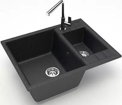 Кухонная мойка Zett Lab Модель 190 черный матовый T190Q004