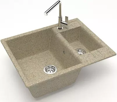 Кухонная мойка Zett Lab Модель 190 песочный матовый T190Q005