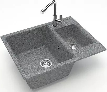 Кухонная мойка Zett Lab Модель 190 темно-серый матовый T190Q008