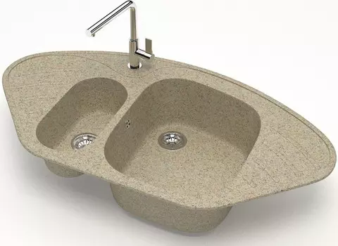 Кухонная мойка Zett Lab Модель 23 песочный матовый T023Q005