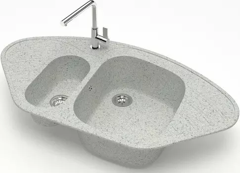 Кухонная мойка Zett Lab Модель 23 светло-серый матовый T023Q010