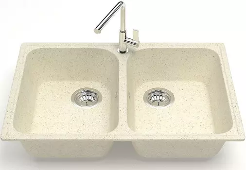 Кухонная мойка Zett Lab Модель 260 бежевый матовый T260Q002