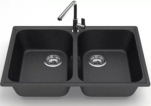 Кухонная мойка Zett Lab Модель 260 черный матовый T260Q004