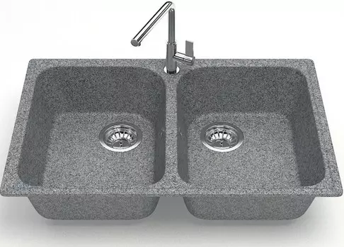 Кухонная мойка Zett Lab Модель 260 темно-серый матовый T260Q008