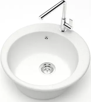 Кухонная мойка Zett Lab Модель 30 белый лёд матовый T030Q001