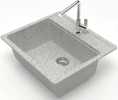 Кухонная мойка Zett Lab Модель 9 светло-серый матовый T009Q010