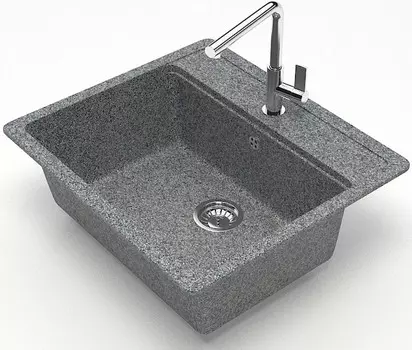 Кухонная мойка Zett Lab Модель 9 темно-серый матовый T009Q008