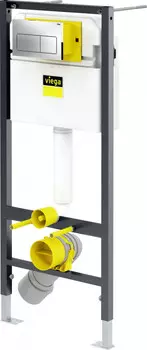 Инсталляция для унитаза модель 8524.10 Viega Prevista Dry Visign for Life 5 792824 с кнопкой смыва, хром