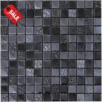 Мозаика Natural Dune SAB-836 Стекло серый, черный 29,8х29,8