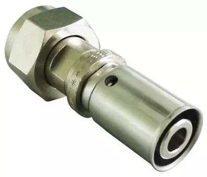 Муфта пресс с накидной гайкой 16 х 1/2" Oventrop плоское уплотнение 1512172