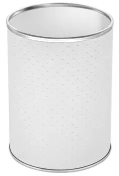 Мусорное ведро 3л, белый хром Geralis Punto M-PWH-B