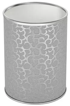 Мусорное ведро 3л, серебро хром Geralis Flower M-FHH-B