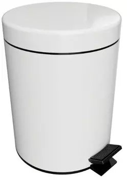 Мусорное ведро 5л белый Bemeta 104315014