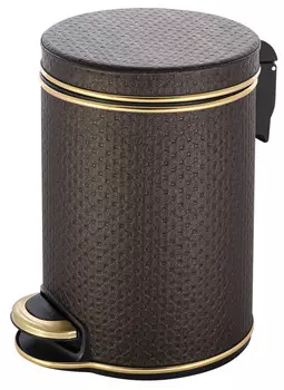 Мусорное ведро 5л, шоколад золото Geralis Punto V-PCG-B