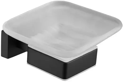 Мыльница Belz B90302 настенная, черный матовый