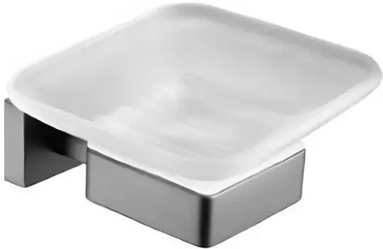 Мыльница Belz B90402 настенная, вороненая сталь