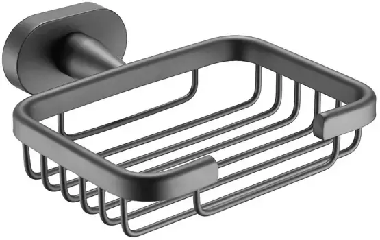 Мыльница Belz B90502-1 настенная, вороненая сталь