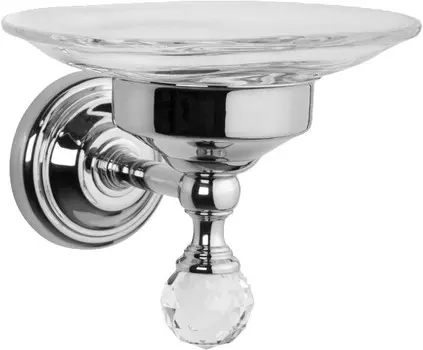Мыльница хром Tiffany World Crystal TWCR106cr-sw