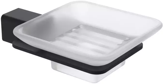 Мыльница Raglo R301.02.06 настенная, черный матовый