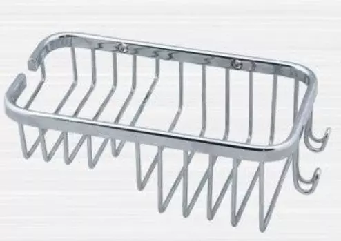 Мыльница решетка с крючками Rainbowl Aqua 0038