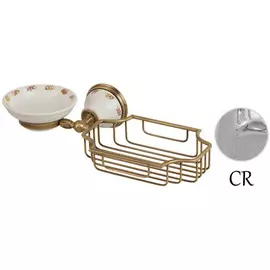 Мыльница с полочкой Migliore Provance ML.PRO-60.526.CR