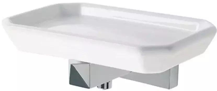 Мыльница Stil Haus Diva DV09(08-BI) настенная, хром/белый