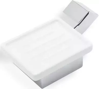 Мыльница Stil Haus Fluid FL09(08-BI) настенная, хром/белый