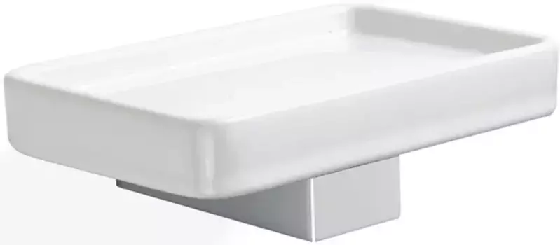 Мыльница Stil Haus Gea GE09(08) настенная, хром/белый