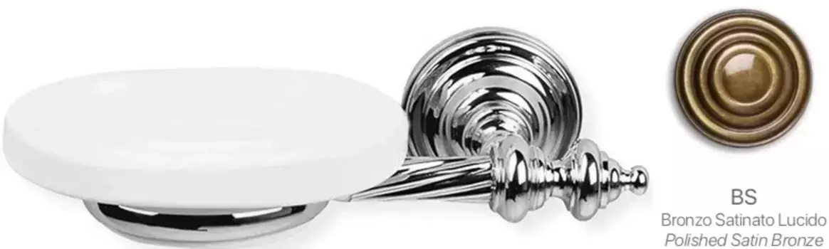 Мыльница Stil Haus Giunone G09(25) настенная, бронза