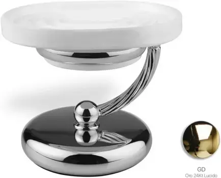 Мыльница Stil Haus Giunone G719(16) настольная, золотой