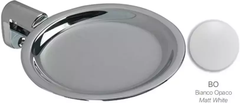 Мыльница Stil Haus Hashi HS09M(24) настенная, белый матовый