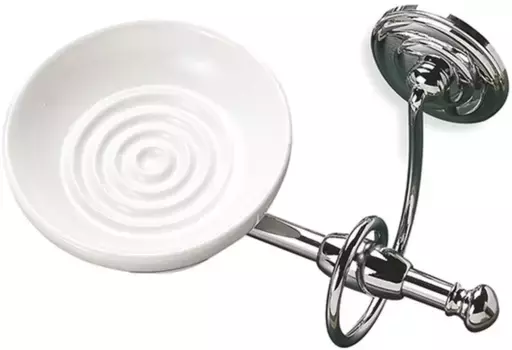 Мыльница Stil Haus Idra I09(08-BI) настенная, хром/белый